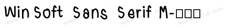 WinSoft Sans Serif M字体转换